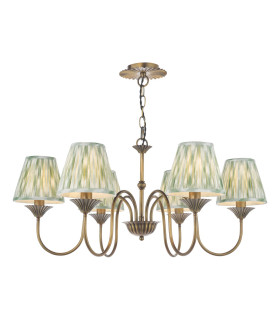 Lydian 6 Light Ceiling Pendant Antique Bronze With Shade-1