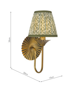 Lydian Wall Light Antique Bronze With Shade-2