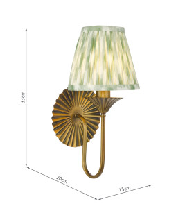 Lydian Wall Light Antique Bronze With Shade-2