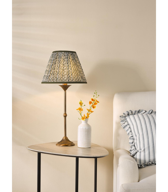 Lydian Table Lamp Antique Bronze With Shade-2