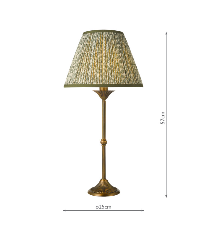 Lydian Table Lamp Antique Bronze With Shade-6