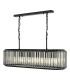 Naeva 5 Light Ceiling Pendant Matt Black and Crystal-1