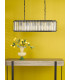 Naeva 5 Light Ceiling Pendant Matt Black and Crystal-3