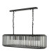 Naeva 5 Light Ceiling Pendant Matt Black and Crystal-5