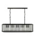 Naeva 5 Light Ceiling Pendant Matt Black and Crystal-9