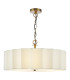 Noura 3 Light Ceiling Pendant Ivory and Antique Bronze-1