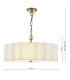 Noura 3 Light Ceiling Pendant Ivory and Antique Bronze-4