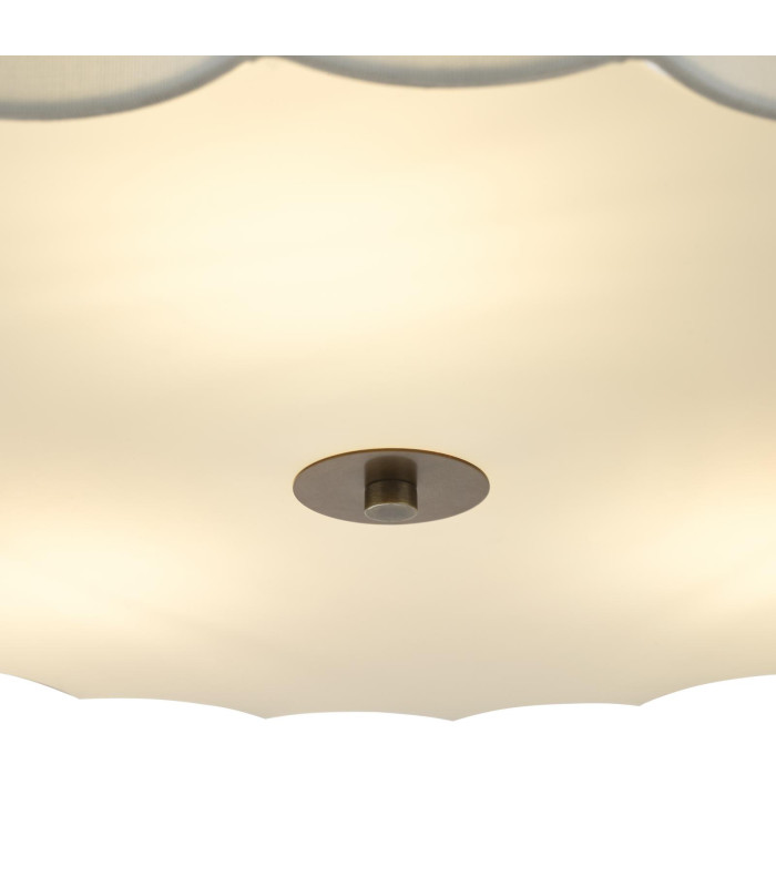 Noura 3 Light Ceiling Pendant Ivory and Antique Bronze-8