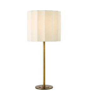 Noura Table Lamp Antique Bronze and Ivory With Shade-1