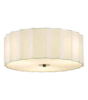 Noura 3 Light Flush Ivory and White-1
