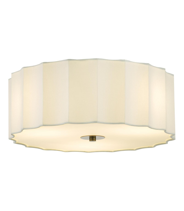Noura 3 Light Flush Ivory and White-1