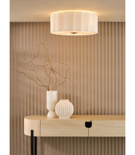 Noura 3 Light Flush Ivory and White-2