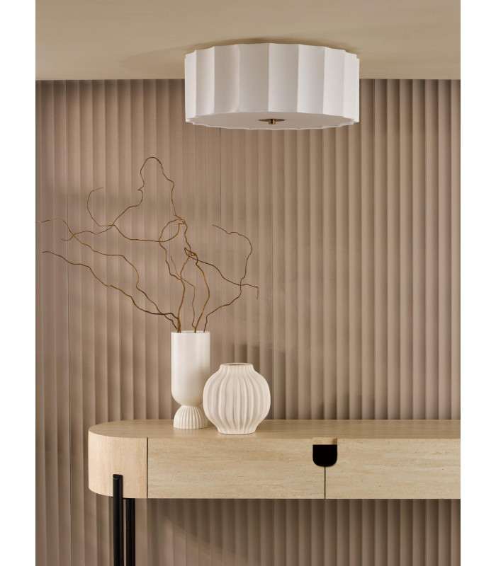 Noura 3 Light Flush Ivory and White-3
