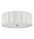 Noura 3 Light Flush Ivory and White-7