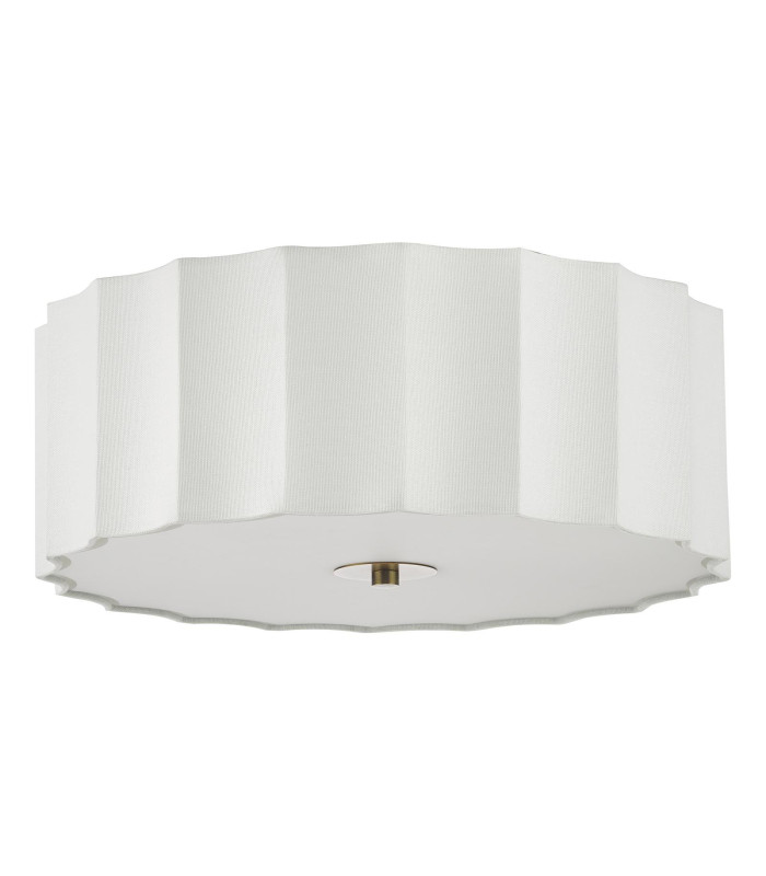 Noura 3 Light Flush Ivory and White-7