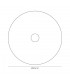 600mm Frosted Acrylic Diffuser with Satin Nickel Centre Detail - 3