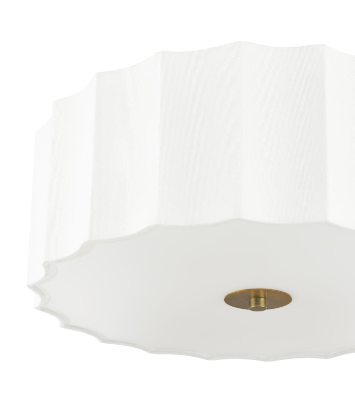 Noura 3 Light Flush Ivory and White-8