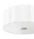 Noura 3 Light Flush Ivory and White-9