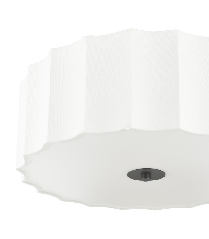 Noura 3 Light Flush Ivory and White-10