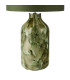 Nuria Table Lamp Green Art Glass and Polished Chrome With Shade-7