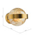 Ophira Wall Light Antique Gold and Amber Ribbed Glass-6