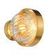 Ophira Wall Light Antique Gold and Amber Ribbed Glass-8