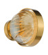 Ophira Wall Light Antique Gold and Amber Ribbed Glass-9