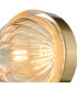 Ophira Wall Light Antique Gold and Amber Ribbed Glass-10