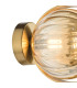 Ophira Wall Light Antique Gold and Amber Ribbed Glass-11