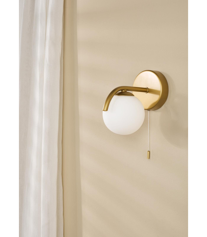Orlena Wall Light Satin Gold and Opal Glass-3