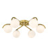 Orlena 6 Light Flush Satin Gold and Opal Glass-1