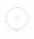 500mm Frosted Acrylic Diffuser with Antique Brass Centre Detail - 3