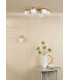 Orlena 6 Light Flush Satin Gold and Opal Glass-5