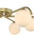 Orlena 6 Light Flush Satin Gold and Opal Glass-8