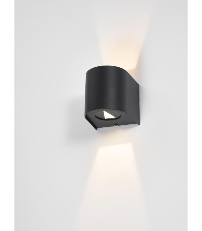 Orville Outdoor Wall Light Matt Black LED IP44-5