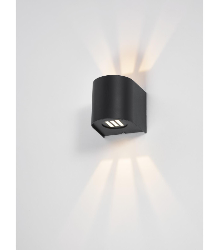 Orville Outdoor Wall Light Matt Black LED IP44-7