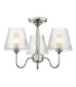 Rimaz 3 Light Bathroom Semi Flush Ceiling Polished Chrome and Ribbed Glass IP44-1