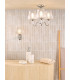 Rimaz 3 Light Bathroom Semi Flush Ceiling Polished Chrome and Ribbed Glass IP44-4