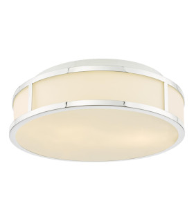 Royce Bathroom Flush Polished Chrome and Opal Glass IP44-1