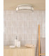Royce Bathroom Flush Polished Chrome and Opal Glass IP44-3