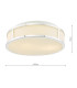 Royce Bathroom Flush Polished Chrome and Opal Glass IP44-4