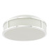 Royce Bathroom Flush Polished Chrome and Opal Glass IP44-5