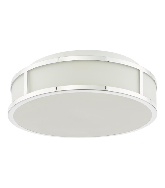 Royce Bathroom Flush Polished Chrome and Opal Glass IP44-5