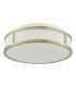 Royce Bathroom Flush Matt Antique Brass and Opal Glass IP44-5