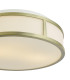 Royce Bathroom Flush Matt Antique Brass and Opal Glass IP44-6