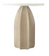 Saundra Table Lamp Taupe Ceramic and Matt Antique Brass With Shade-5