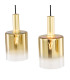 Savannah 4 Light Bar Ceiling Pendant Satin Gold and Gold Ombre Glass-7
