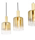 Savannah 4 Light Bar Ceiling Pendant Satin Gold and Gold Ombre Glass-8