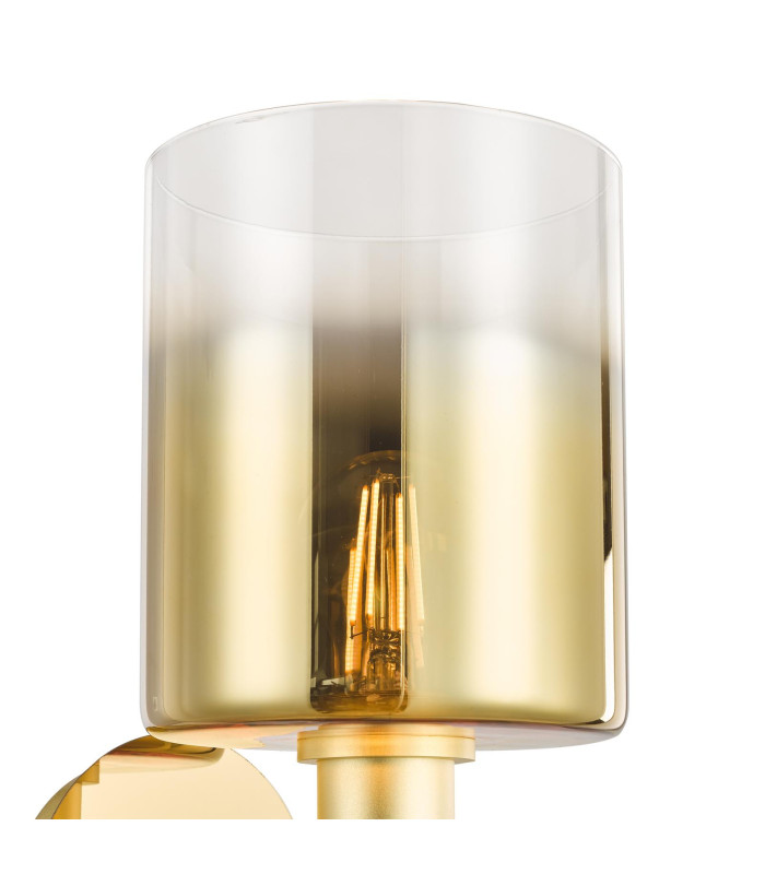 Savannah Wall Light Satin Gold and Gold Ombre Glass-4
