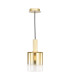 Savannah Ceiling Pendant Satin Gold and Gold Ombre Glass-1